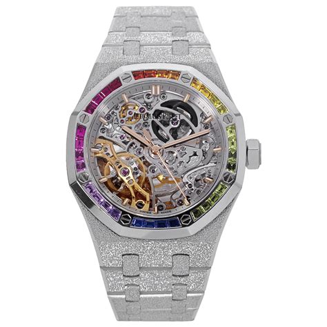 audemars piguet rainbow diamond|Audemars Piguet skeleton diamond.